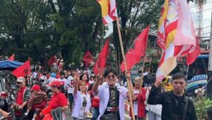 RGN Sulut saat hadir di Kampanye Ganjar Pranowo. Kampanye ini digelar pada Kamis 1 Februari 2024 di lapangan KONI Manado.