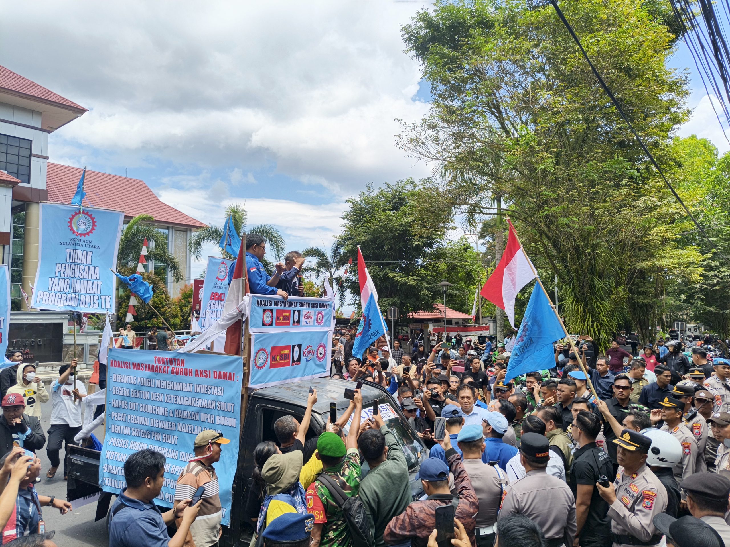 Demo Aliansi Buruh beberapa waktu lalu