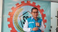 Ketua DPD KSPSI AGN Sulut, Tommy Sampelan, SE