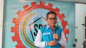 Ketua DPD KSPSI AGN Sulut, Tommy Sampelan, SE