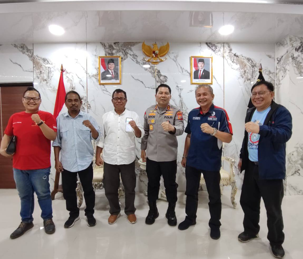 Panitia May Day Sulut 2026 saat menemui Kapolda Sulut, Irjen Pol Dr Roycke Harry Langie, SIK, MH