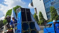 DEMO DAMAI - KSPSI AGN saat melakukan demo damai di May Day Sulut 2026 di Taman Kesatuan Bangsa Manado